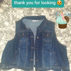 Cato jean jacket vest